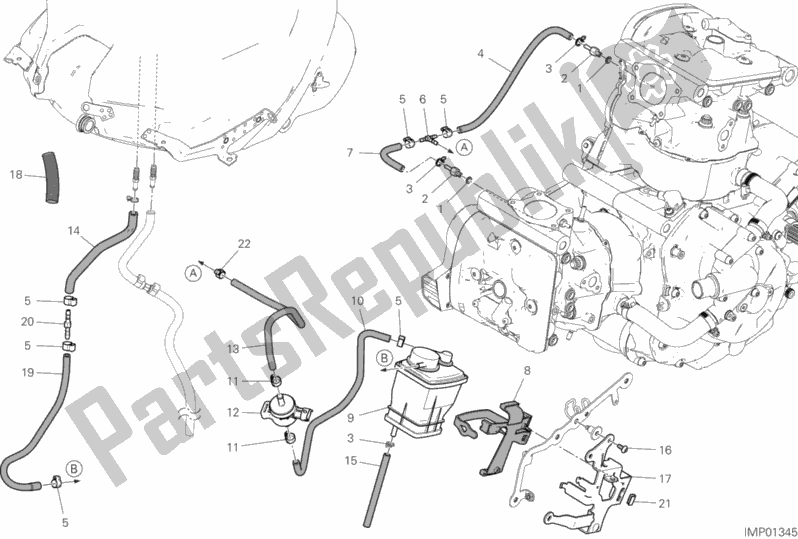 Wszystkie części do Kanister Na Gor? Ce Powietrze Ducati Supersport S Thailand 950 2020